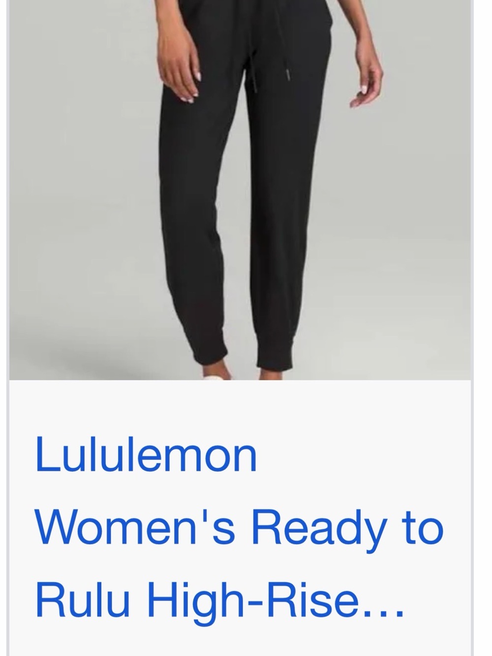 lululemon athletica Black High-Rise Active Pants